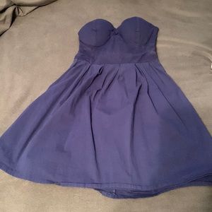 Navy Blue Rue21 Strapless Dress